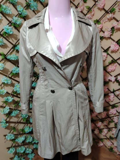 Gabardina plateado